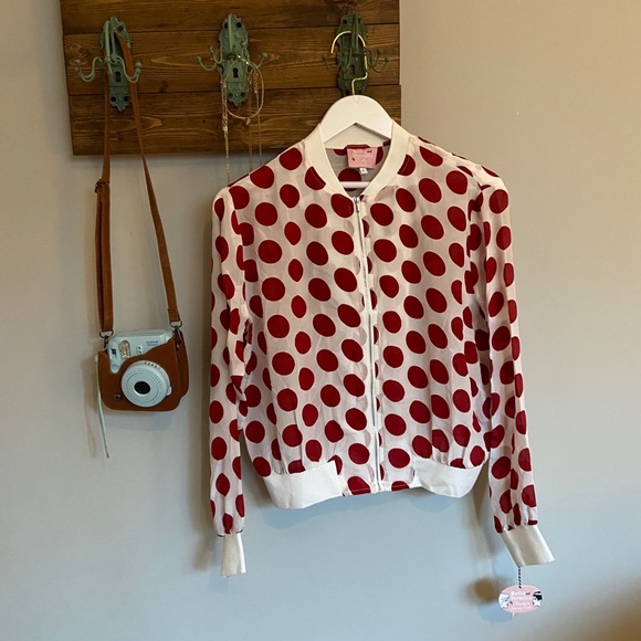 Dotty Silk Bomber Betty & Veronica Collection - Picture 1 of 6